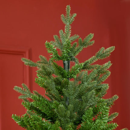 210 cm artificial Christmas tree, flame retardant, green