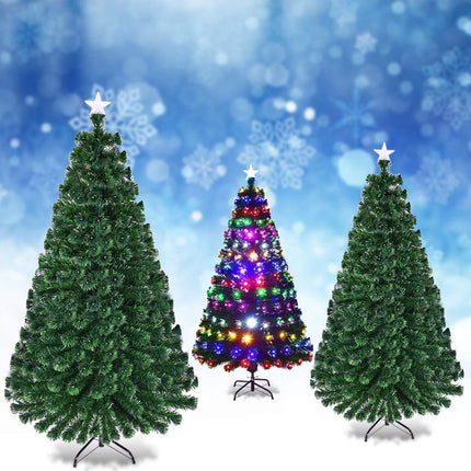 Artificial Christmas Tree 210 cm, 280 LEDs, Metal Stand
