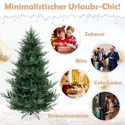 Artificial Christmas Tree 210 cm, 340 Warm White LEDs, 8 Modes