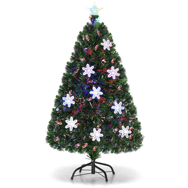 Artificial Christmas Tree 210 cm, 40 LED Lights, Stand
