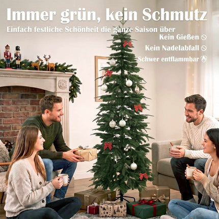 Artificial Christmas Tree, 210 cm Fir with Hinged Branches