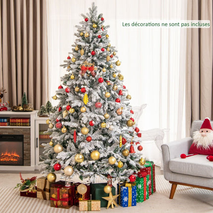 Artificial Christmas Tree 210 cm, Pre-Lit 300 Warm LEDs