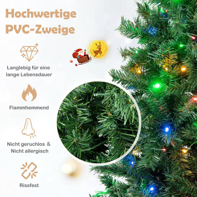 Artificial Christmas Tree 213 cm, 350 Multicolor LED