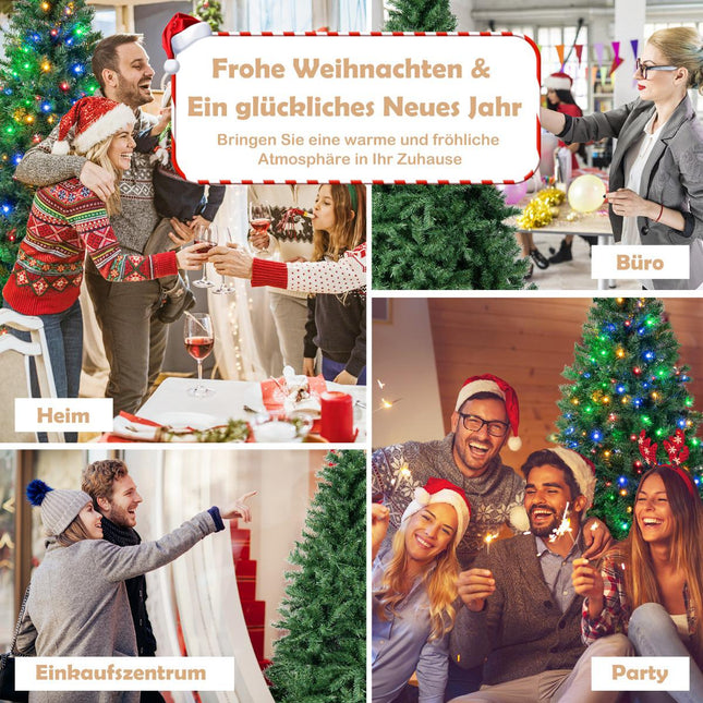 Artificial Christmas Tree 213 cm, 350 Multicolor LED