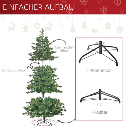 Artificial Christmas tree, 2.1M, PVC & PE, metal stand