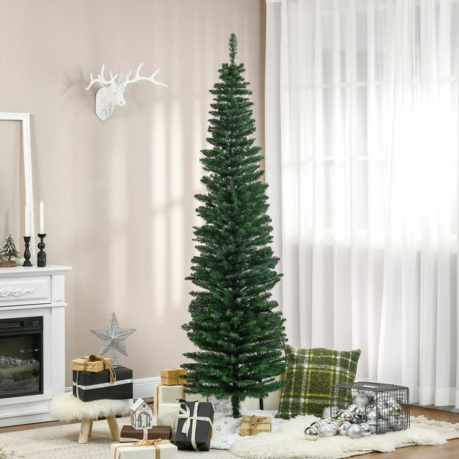 Artificial Christmas Tree, 2.1m, Realistic Plastic Branches