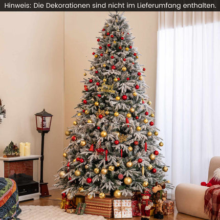 Artificial Christmas Tree 270 cm, Snow-Flocked, 600 LED