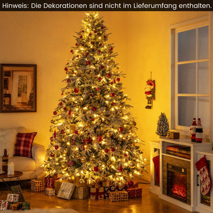 Artificial Christmas Tree 270 cm, Snow-Flocked, 600 LED