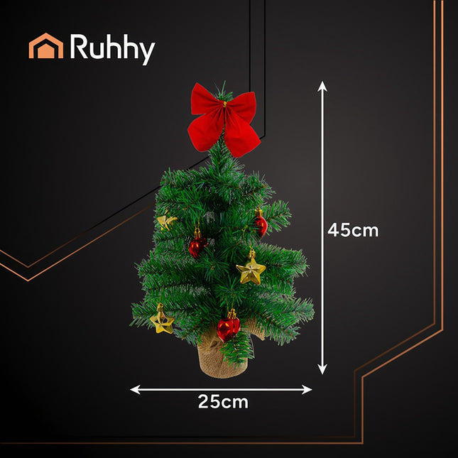 Artificial Christmas Tree 45cm – Compact, Lifelike, Decorated