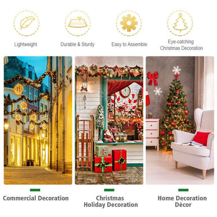 Artificial Christmas Tree 5 Ft, LED Lights, 600 Tips
