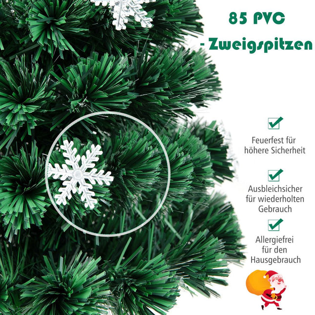 Artificial Christmas Tree 90 cm, Fiber Optic, 12 LED Stars