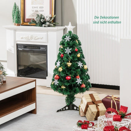Artificial Christmas Tree 90 cm, Fiber Optic, 12 LED Stars