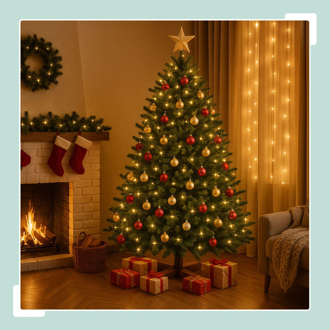 Artificial Christmas Tree, PVC Needles, Reusable