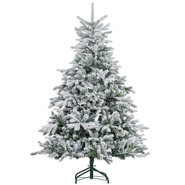 Artificial Christmas Tree, Snowy Branches, 180 cm, Green