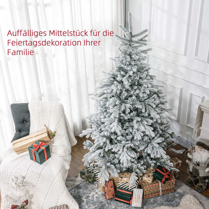 Artificial Christmas Tree, Snowy Branches, 180 cm, Green