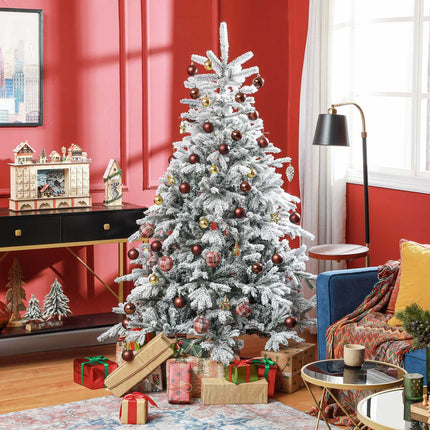Artificial Christmas Tree, Snowy Branches, 180 cm, Green