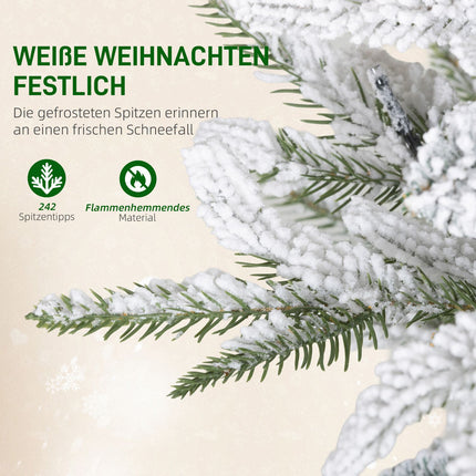 Artificial Christmas Tree, Snowy Look, 100 LEDs, 8 Modes