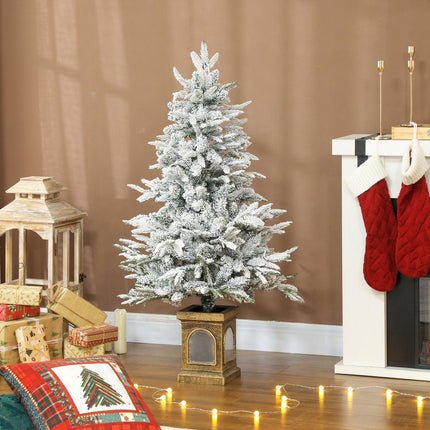 Artificial Christmas Tree, Snowy Look, 100 LEDs, 8 Modes