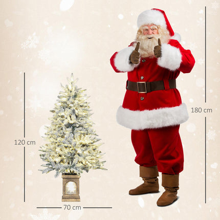 Artificial Christmas Tree, Snowy Look, 100 LEDs, 8 Modes