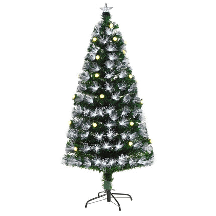 Artificial Christmas tree with remote control LED, 150cm, Green/White