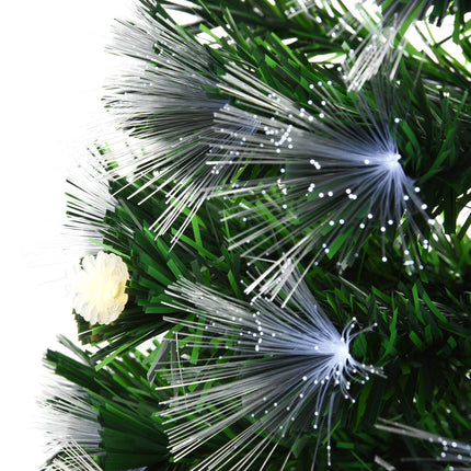 Artificial Christmas tree with remote control LED, 150cm, Green/White