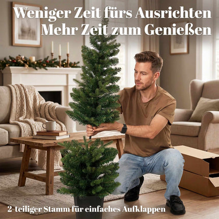 Artificial Christmas Trees Set, 120 cm, 170 Branch Tips, Green