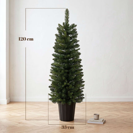 Artificial Christmas Trees Set, 120 cm, 170 Branch Tips, Green