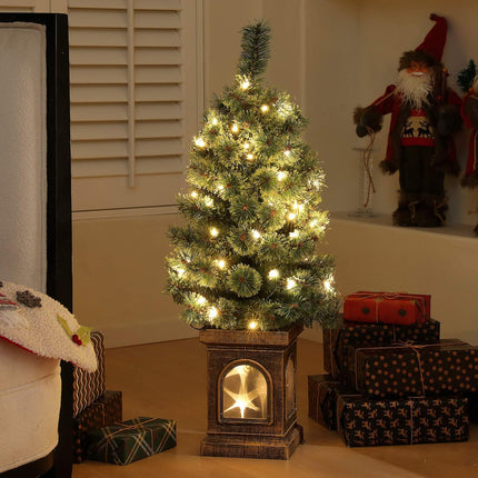 90cm indoor artificial Christmas tree with LED lights