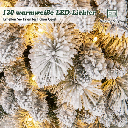 Artificial Christmas Tree with Lights Festive Tree Artificial Tree for Home Green 150 cm