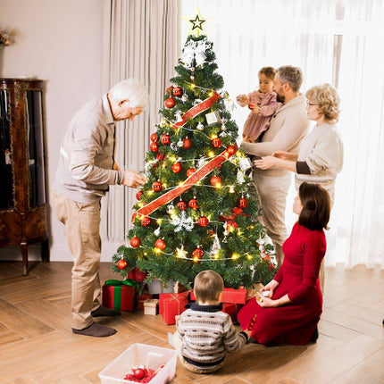 Artificial Christmas Tree with Metal Stand, 180 cm, PVC Material