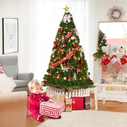 Artificial Christmas Tree with Metal Stand, 180 cm, PVC Material