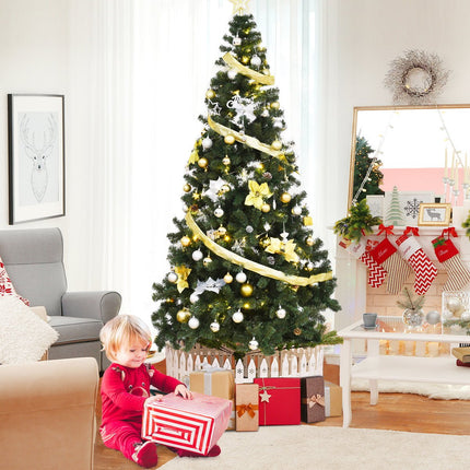 Artificial Christmas Tree with Metal Stand, 240 cm, PVC