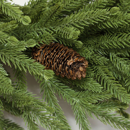 Artificial Christmas Wreath with Cones, 60 x 15 cm