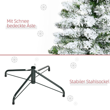 120 cm artificial Christmas tree with snow and 200 tips