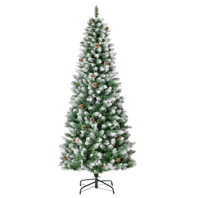 180 cm artificial Christmas tree, snowy, 630 tips, indoor use