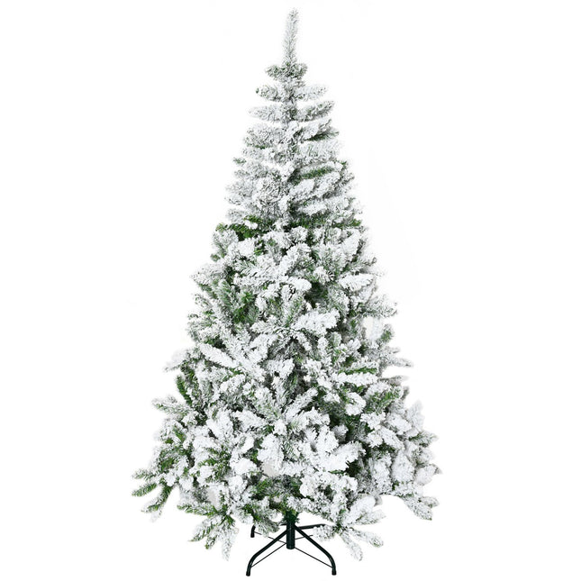180 cm artificial Christmas tree with snow - 750 tips, indoors