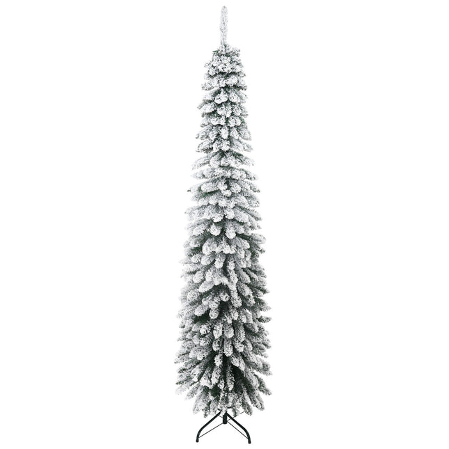 Artificial Christmas tree 210cm with snow and metal stand