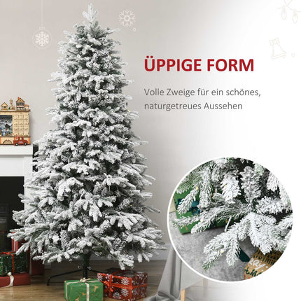 Artificial Christmas tree with lights, 180 cm, snow effect