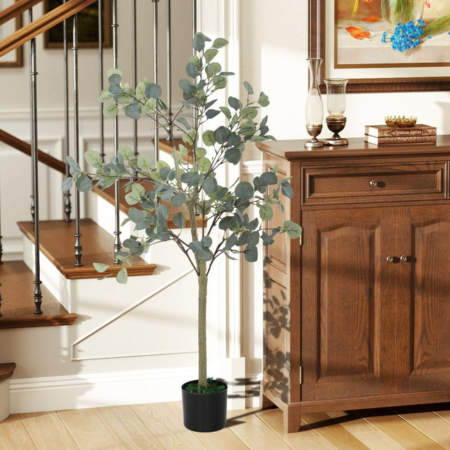Large 150 cm artificial eucalyptus tree with pot