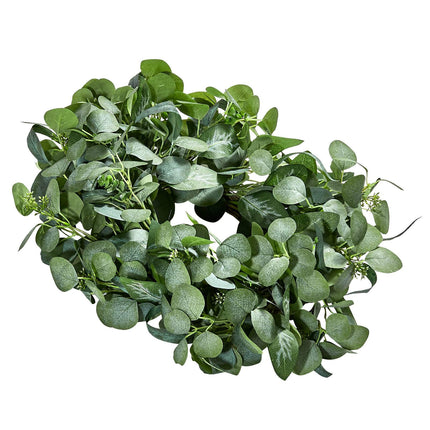 Artificial Eucalyptus Wreath, 26-Inch, Berries, Indoor-Outdoor