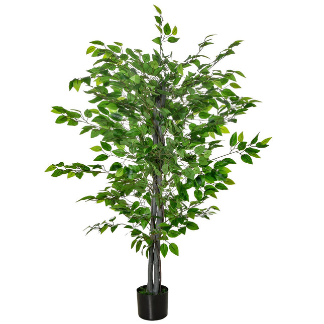 Large 135 cm artificial ficus tree in pot for home or office