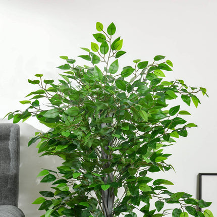 Large 135 cm artificial ficus tree in pot for home or office