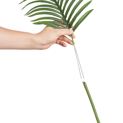 Artificial Gold Cane Palm Tree, 2m, PE, Anti-Tip Pot