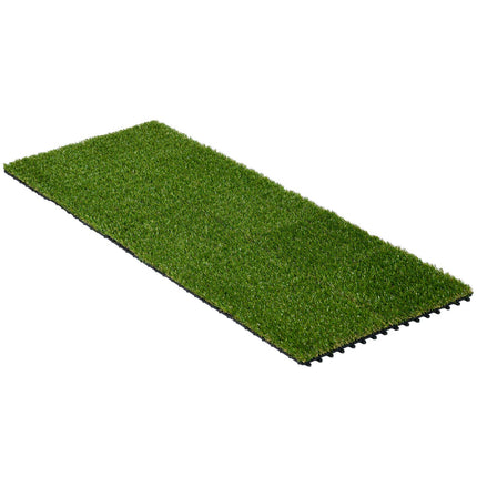 Artificial Grass Tiles - Pack of 10, 25mm, for garden use