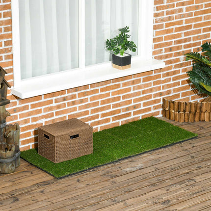 Artificial Grass Tiles - Pack of 10, 25mm, for garden use