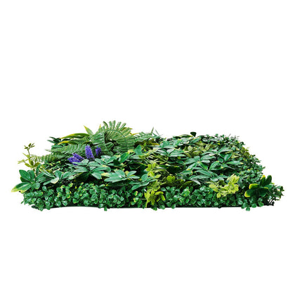 Artificial Grass Wall Panels, 8 Pack 20x20 in, 3D Boxwood