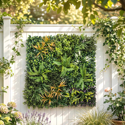 Artificial Hedge Panel, 100x100 cm, UV Resistant