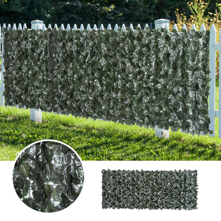 Artificial Privacy Hedge Wall - Dark Green, 300 x 150 cm