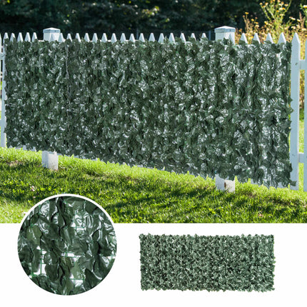 Artificial Hedge Privacy Screen, 240x100cm, Dark Green