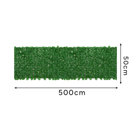 Artificial Hedge for Balcony, 5x0.5m Privacy Screen